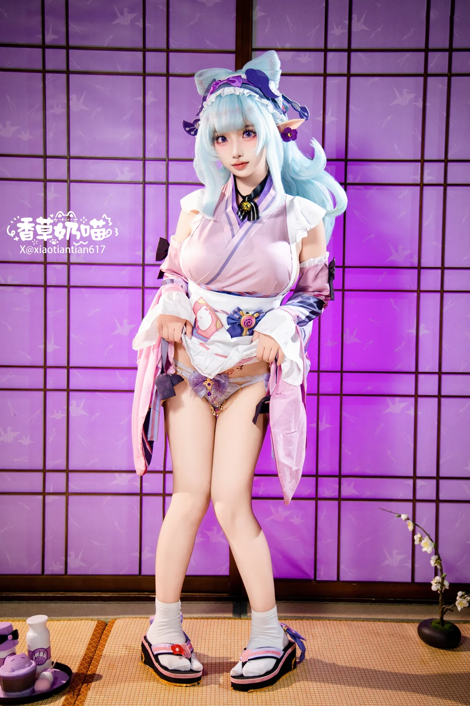 Xiang Cao Nai Miao - No.011 Dreamy Moon Yuzuriha (169 photos) - Xiang Cao Nai Miao (香草奶喵) - Photo 103 of 169