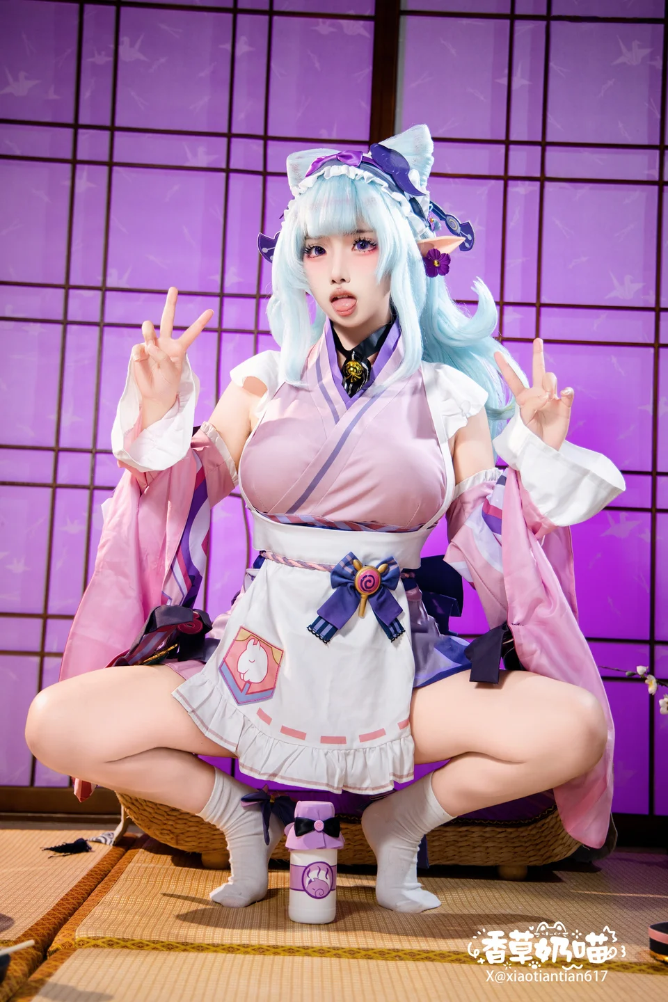Xiang Cao Nai Miao - No.011 Dreamy Moon Yuzuriha (169 photos) - Xiang Cao Nai Miao (香草奶喵) - Photo 116 of 169