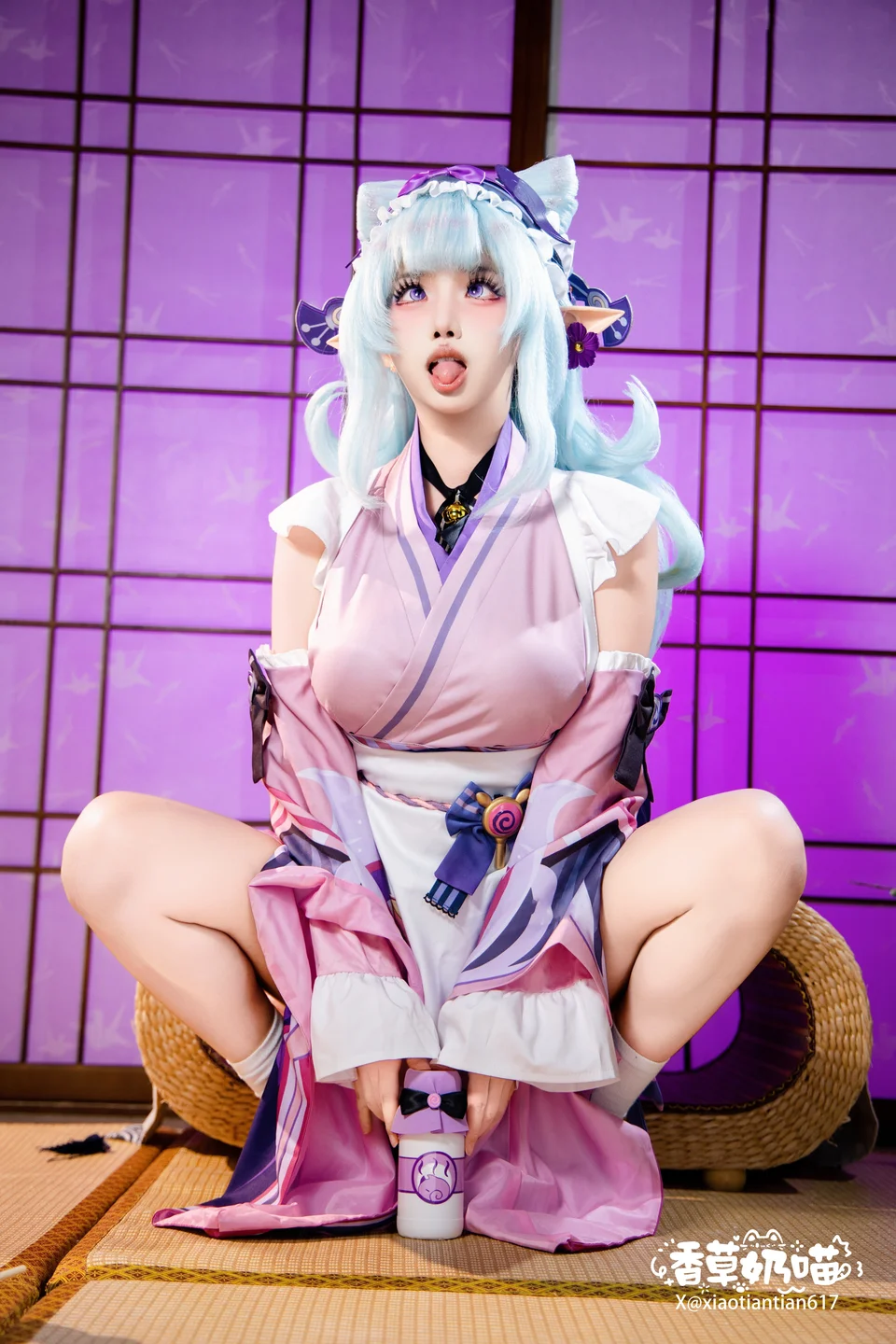 Xiang Cao Nai Miao - No.011 Dreamy Moon Yuzuriha (169 photos) - Xiang Cao Nai Miao (香草奶喵) - Photo 117 of 169