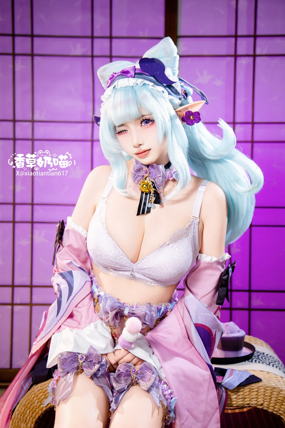 Xiang Cao Nai Miao - No.011 Dreamy Moon Yuzuriha (169 photos) - Xiang Cao Nai Miao (香草奶喵) - Photo 136 of 169
