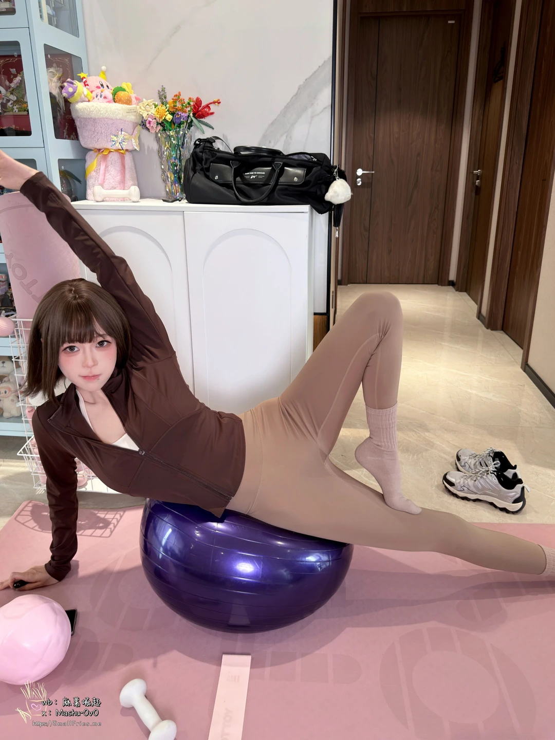 Mashu Taikun - No.016 Over the Line on the Yoga Mat [75P, (75 photos) - Ma Shu Da Wang (麻薯大王) - Photo 8 of 75