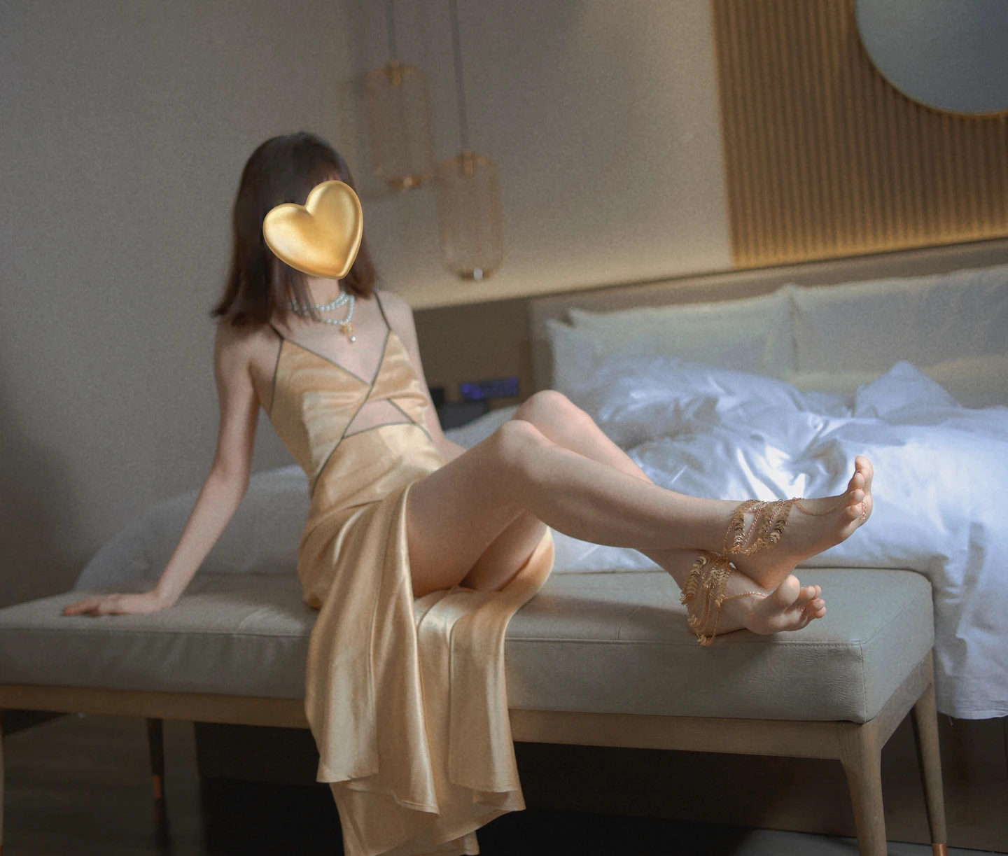 014 Shan Yuan Xun (Xun Zi) - Golden Dress Anklet (32 photos) - Shan Yuan Xun (禅院熏) - Xun Zi (熏仔) - Photo 2 of 32