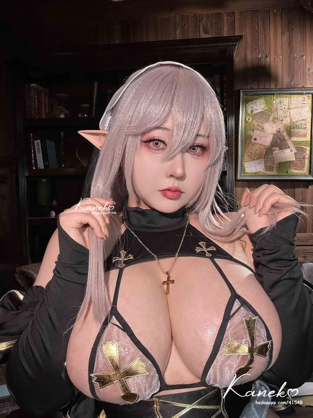 KANEKO Ka-miao - Elf Nun [66P, (66 photos) - Kaneko_ka Miao (KANEKO_咔喵) - Photo 3 of 66