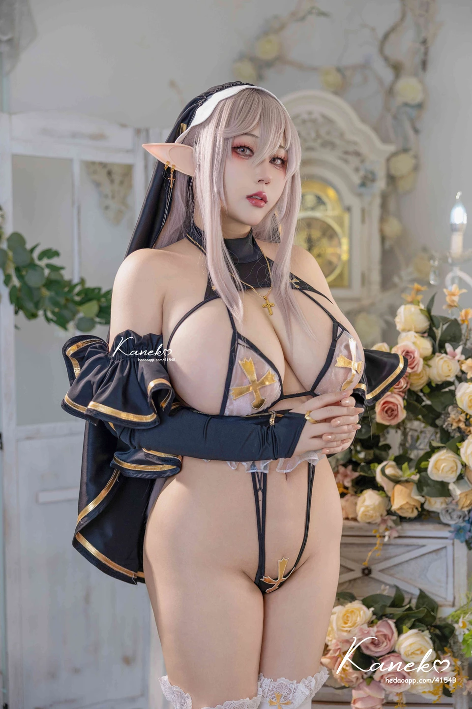 KANEKO Ka-miao - Elf Nun [66P, (66 photos) - Kaneko_ka Miao (KANEKO_咔喵) - Photo 10 of 66