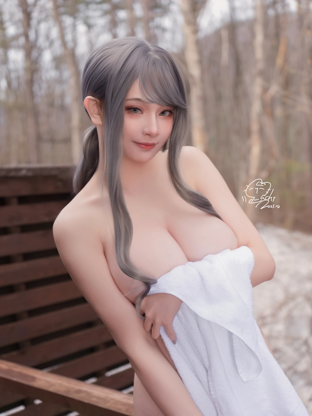 Machi NO.019 & XiaoDing Hot Spring Two-Person Edition [30P 325M] (30 photos) - Machi馬吉 - Photo 27 of 30
