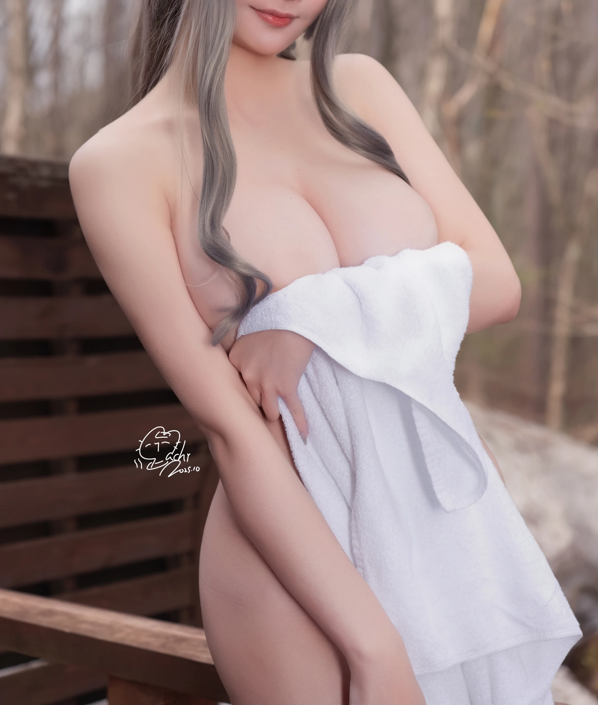 Machi NO.019 & XiaoDing Hot Spring Two-Person Edition [30P 325M] (30 photos) - Machi馬吉 - Photo 29 of 30