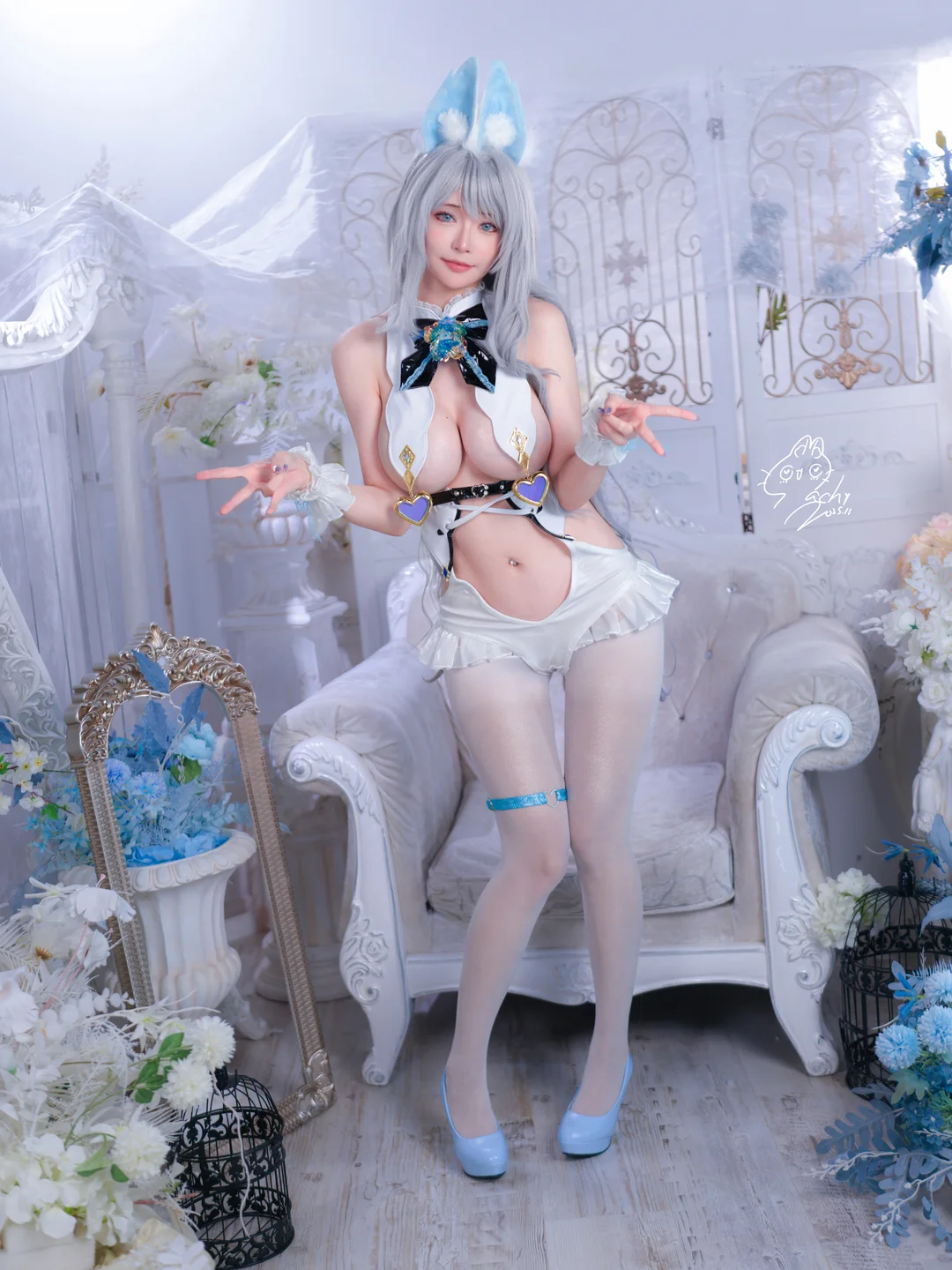 Machi马吉 - No.022 White Rabbit Machi · Complete Edition (91 photos) - Machi馬吉 - Photo 1 of 91