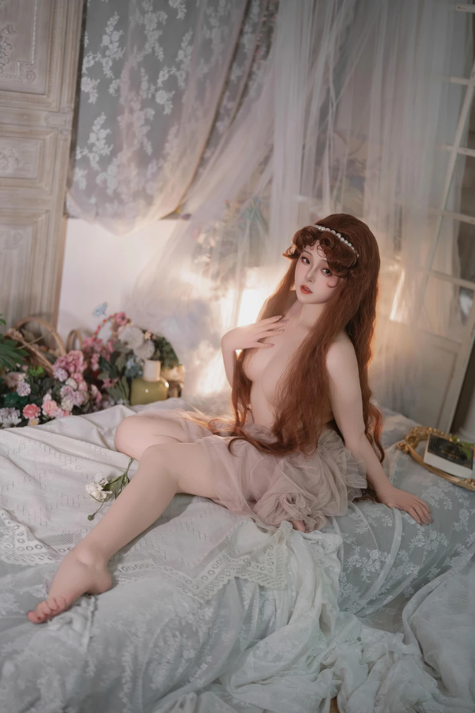 Natsuko 夏夏子 No.093 2026 Birthday Private Room Pink Mist (50 photos) - Natsuko - Photo 34 of 50