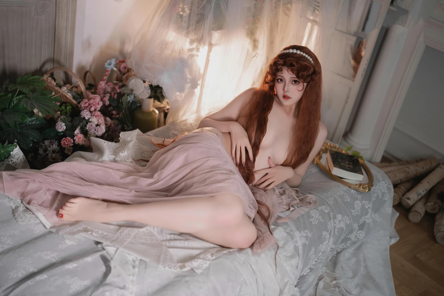 Natsuko 夏夏子 No.093 2026 Birthday Private Room Pink Mist (50 photos) - Natsuko - Photo 42 of 50