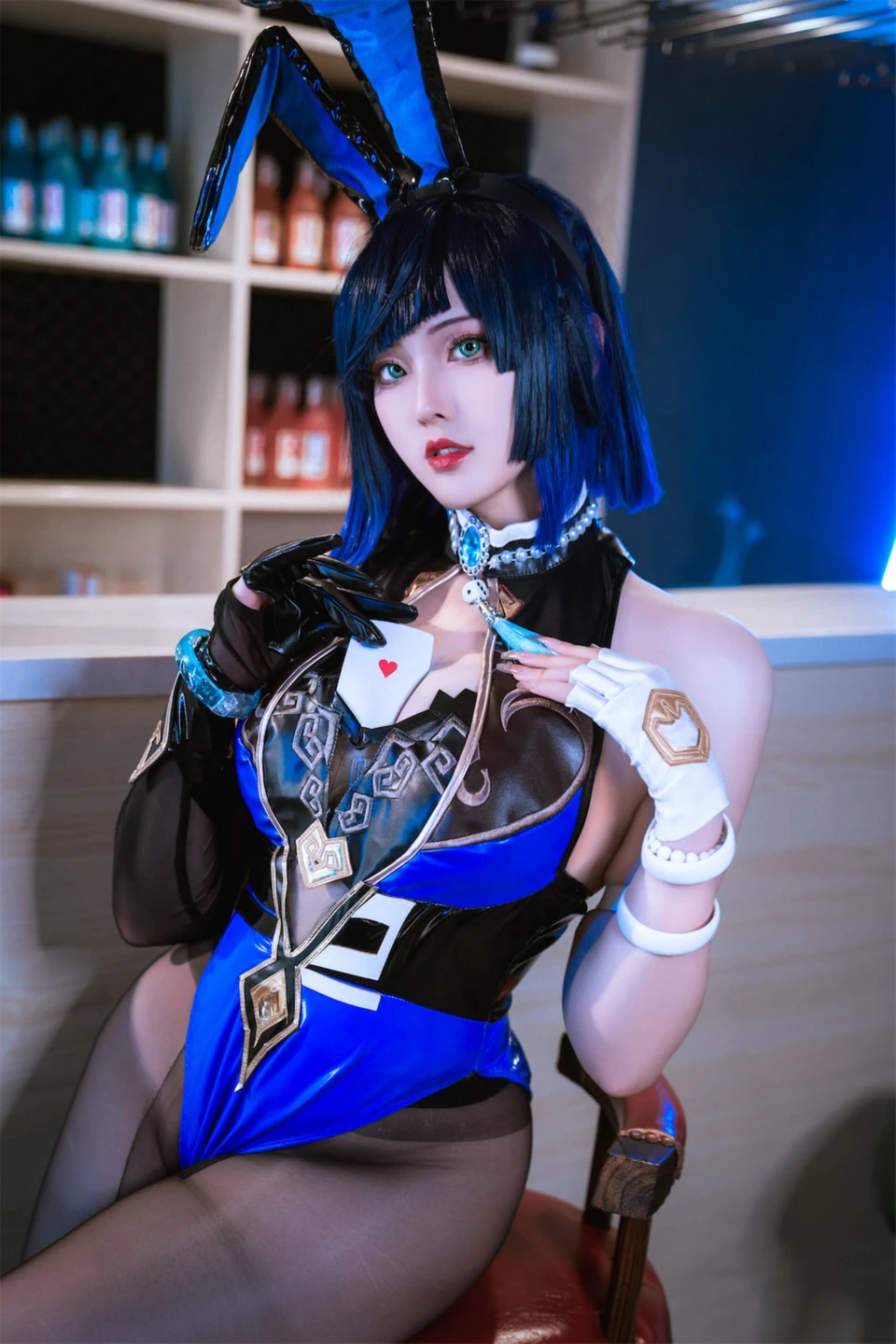 Natsuko_xia-xia-zi - No.096 Night Lotus Bunny Girl [74P, (74 photos) - Natsuko_xia Xia Zi (Natsuko_夏夏子) - Photo 23 of 74