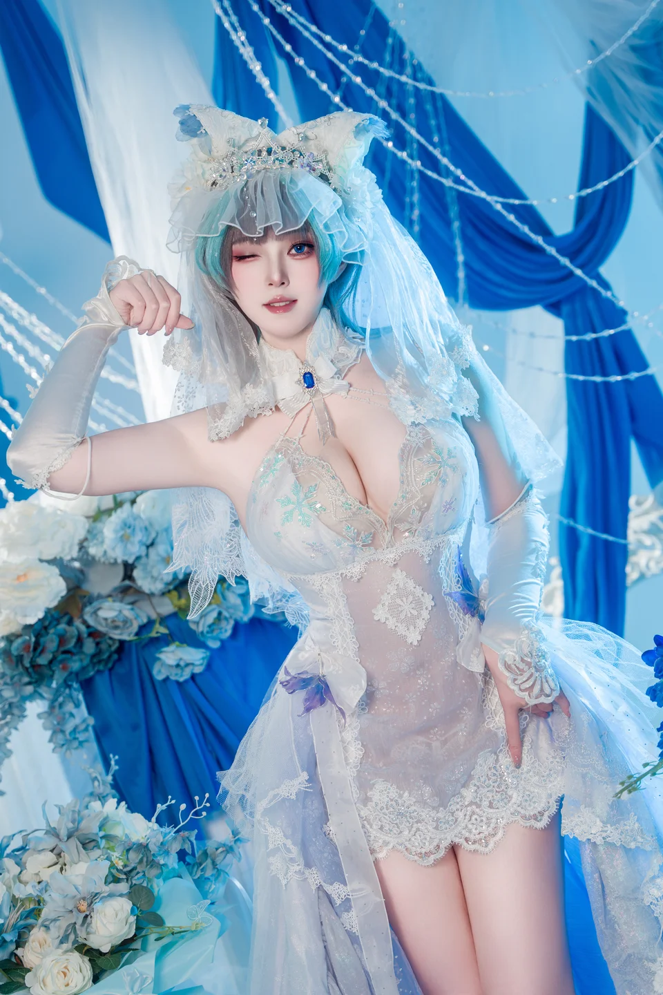 Natsuko 夏夏子 No.091 Azur Lane · Cheshire Wedding (70 photos) - Natsuko_xia Xia Zi (Natsuko_夏夏子) - Photo 9 of 70