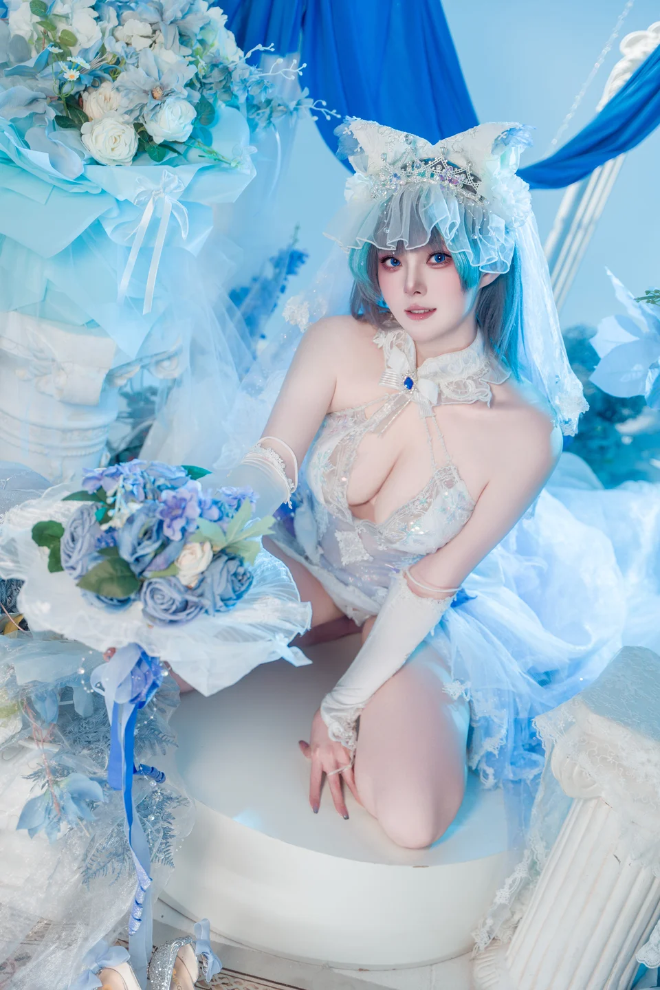 Natsuko 夏夏子 No.091 Azur Lane · Cheshire Wedding (70 photos) - Natsuko_xia Xia Zi (Natsuko_夏夏子) - Photo 15 of 70