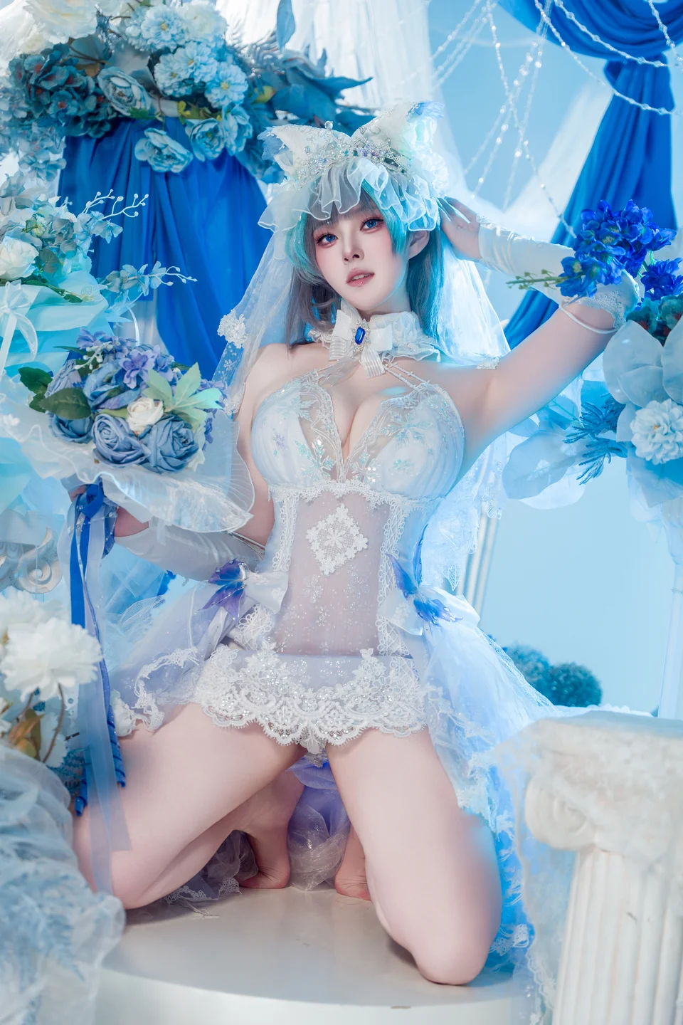 Natsuko 夏夏子 No.091 Azur Lane · Cheshire Wedding (70 photos) - Natsuko_xia Xia Zi (Natsuko_夏夏子) - Photo 16 of 70