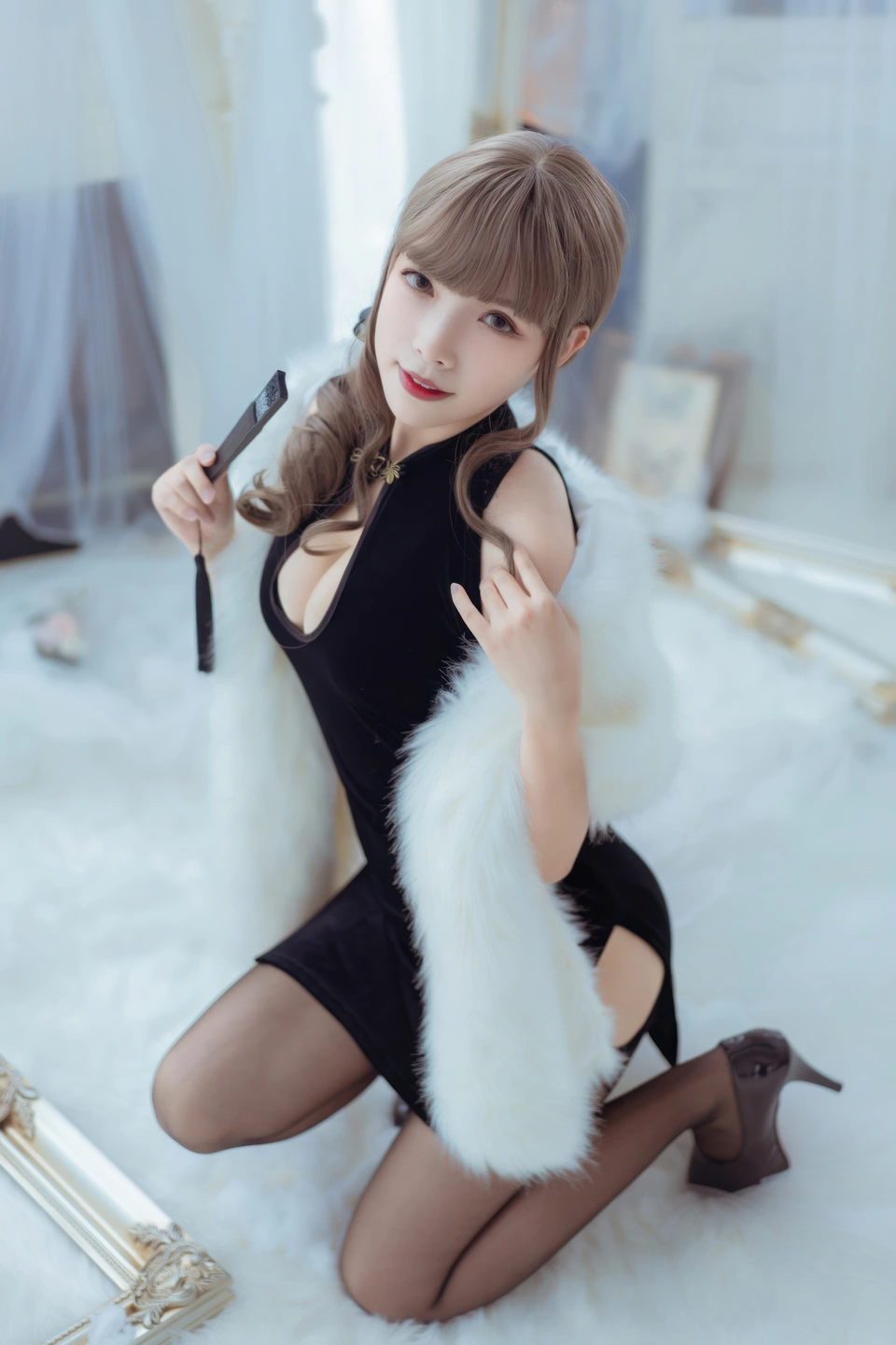 [private] Nekowei Wei - Modified Black Qipao (35 photos) - Nekowei Wei (Neko薇薇) - Photo 5 of 35