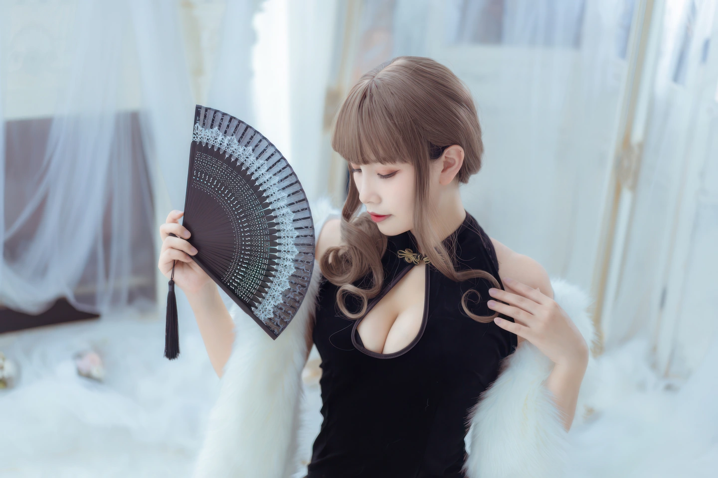 [private] Nekowei Wei - Modified Black Qipao (35 photos) - Nekowei Wei (Neko薇薇) - Photo 6 of 35