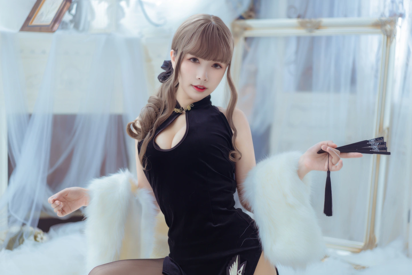 [private] Nekowei Wei - Modified Black Qipao (35 photos) - Nekowei Wei (Neko薇薇) - Photo 8 of 35