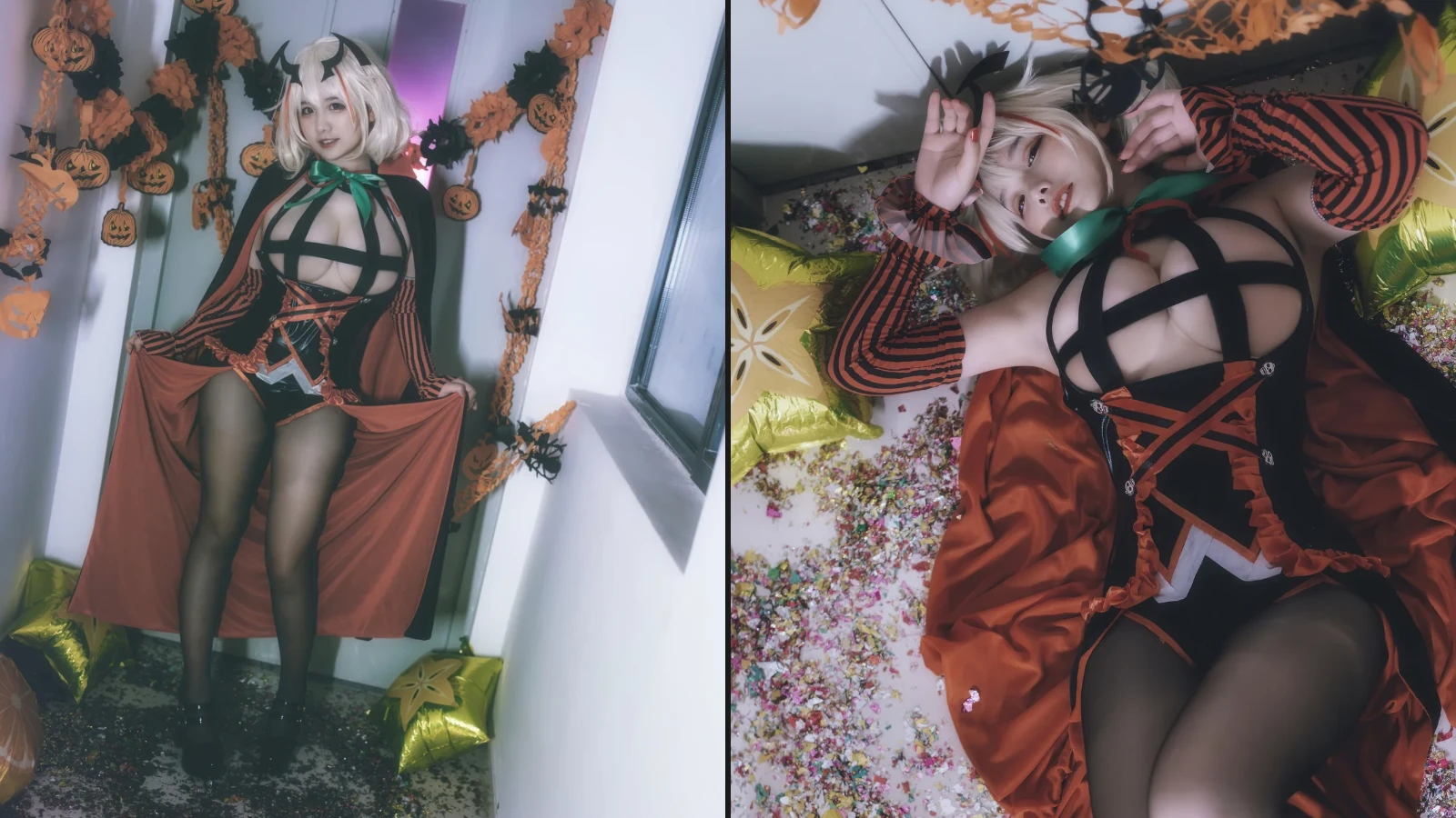 Coser@阿半今天很开心 No 057 碧蓝航线 罗恩 万圣节小恶魔 (28 photos)