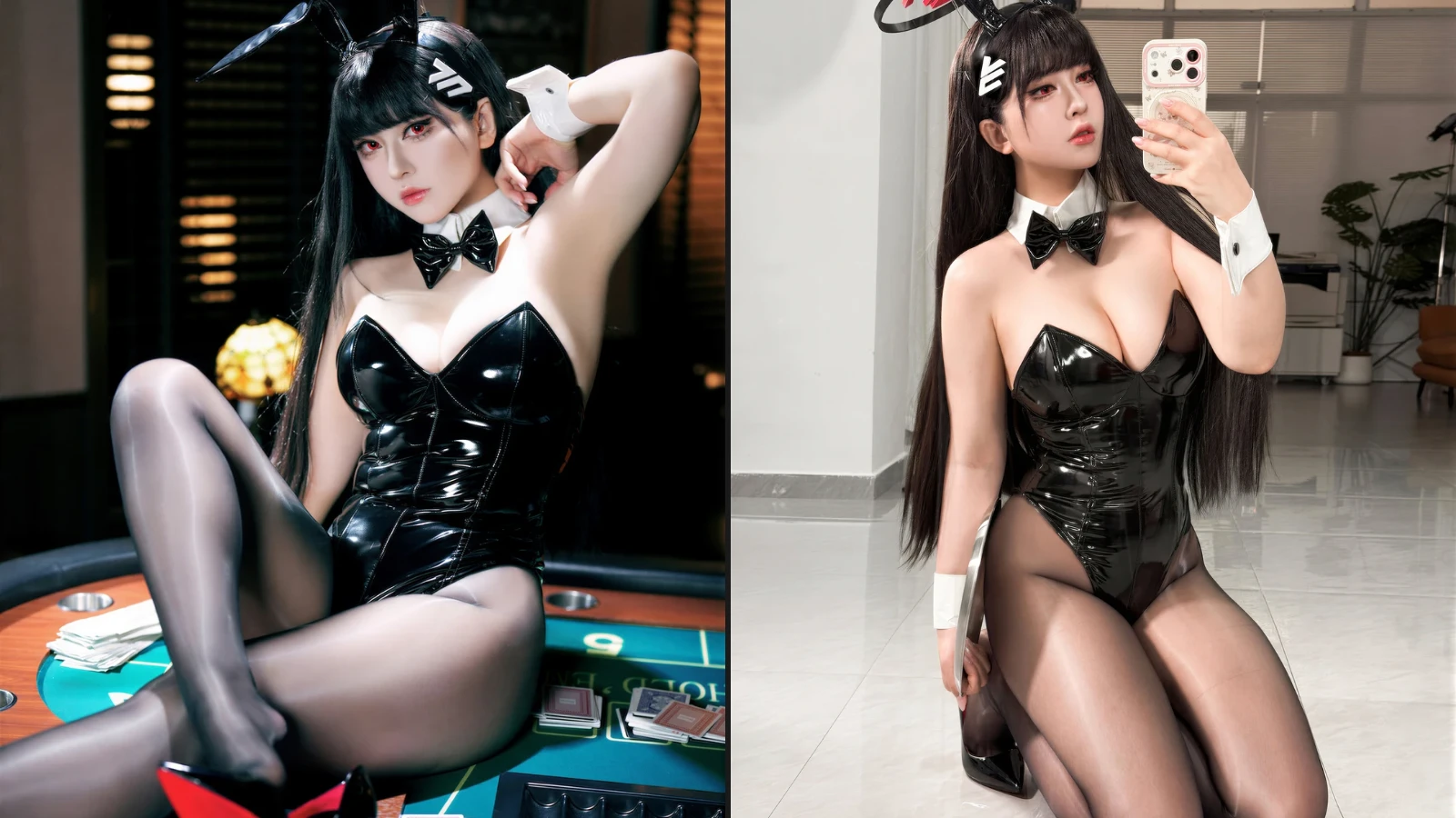 Coser@半半子 No 110 蔚蓝档案 调月莉音兔女郎 (58 photos + 6 videos)