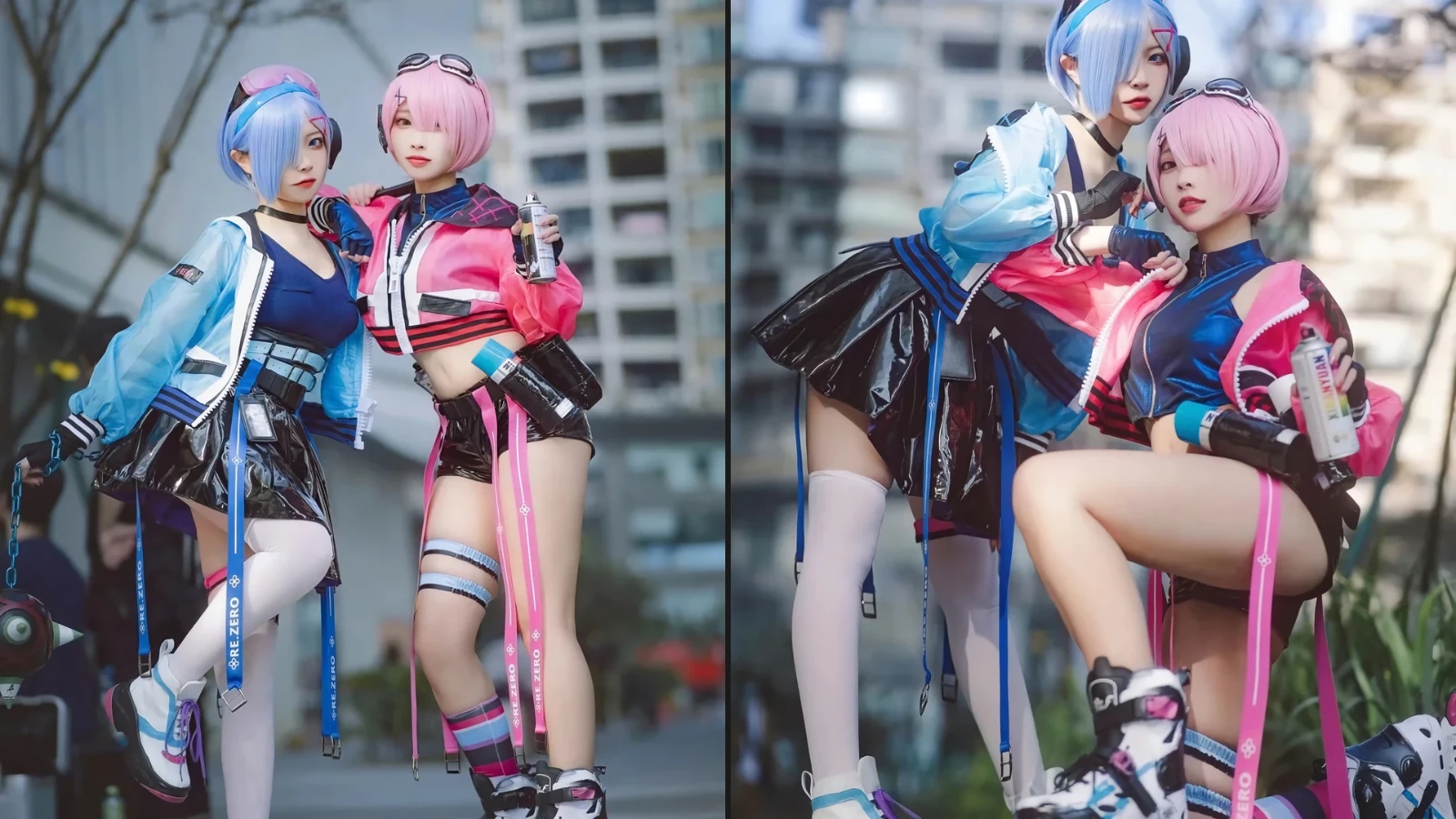 Coser@宮本桜 &二佐Nisa 蕾姆&拉姆场照 (19 photos)
