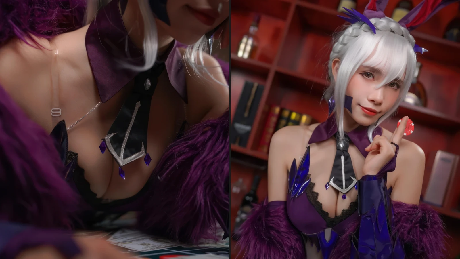 Coser@Neko薇薇 - FGO 黑枪呆 兔女郎 (18 photos)