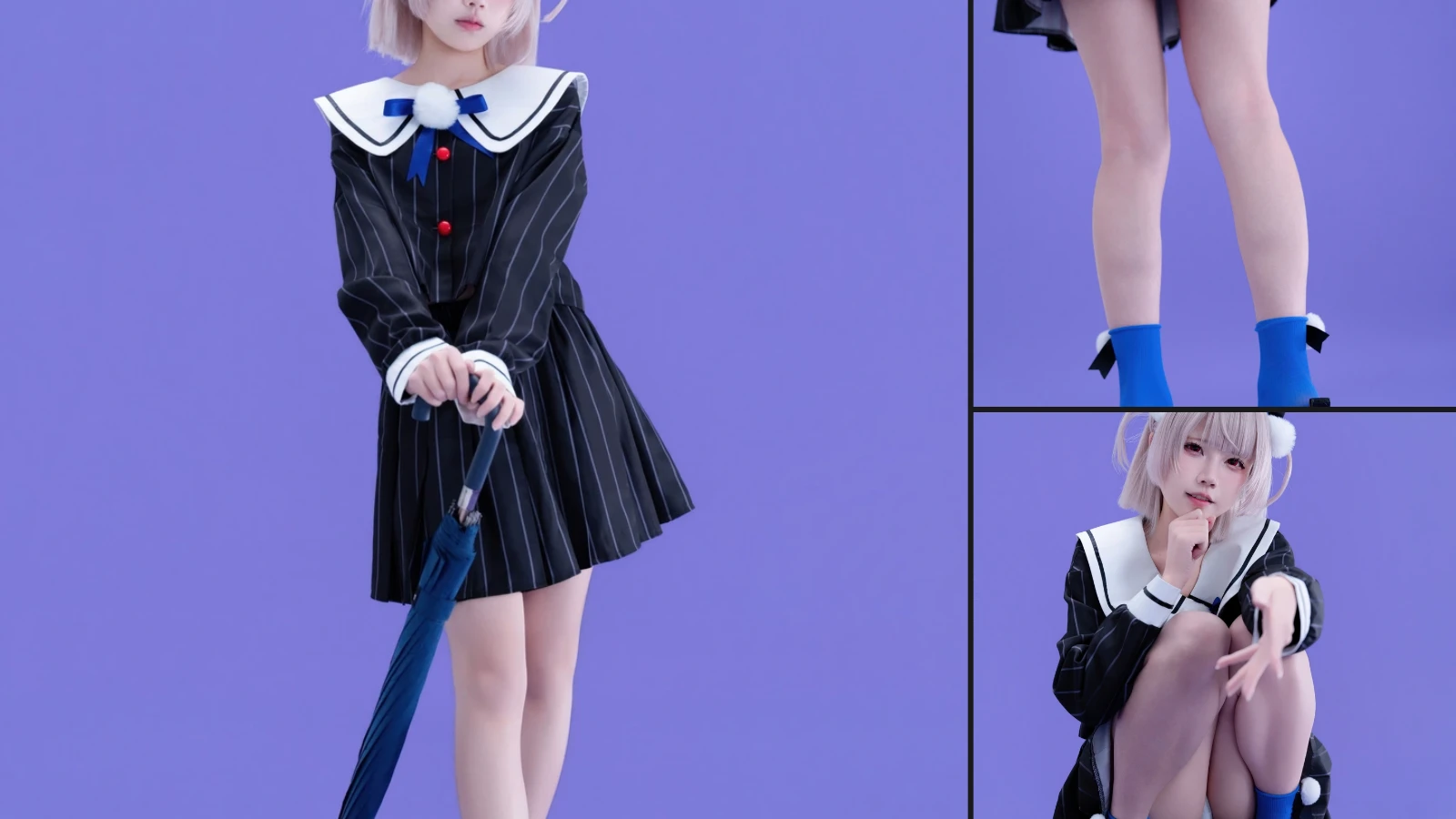 Coser@清水凪 No 032 时雨羽衣·FNEX同人雨衣 (54 photos)