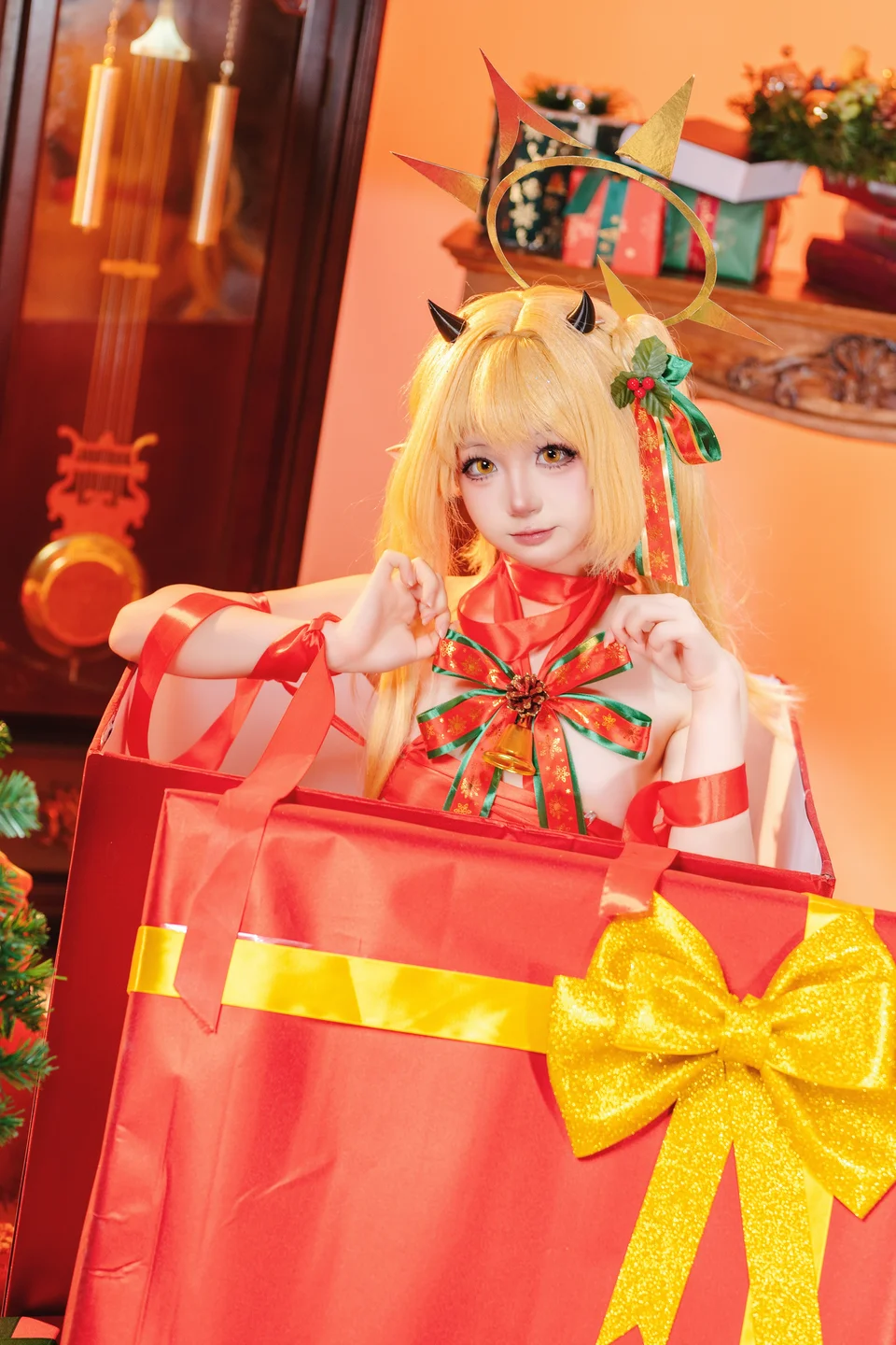 ran3 染三 - No.001 Christmas Ribbon Izumi (85 photos) - Ran3 (ran3) - Photo 2 of 85