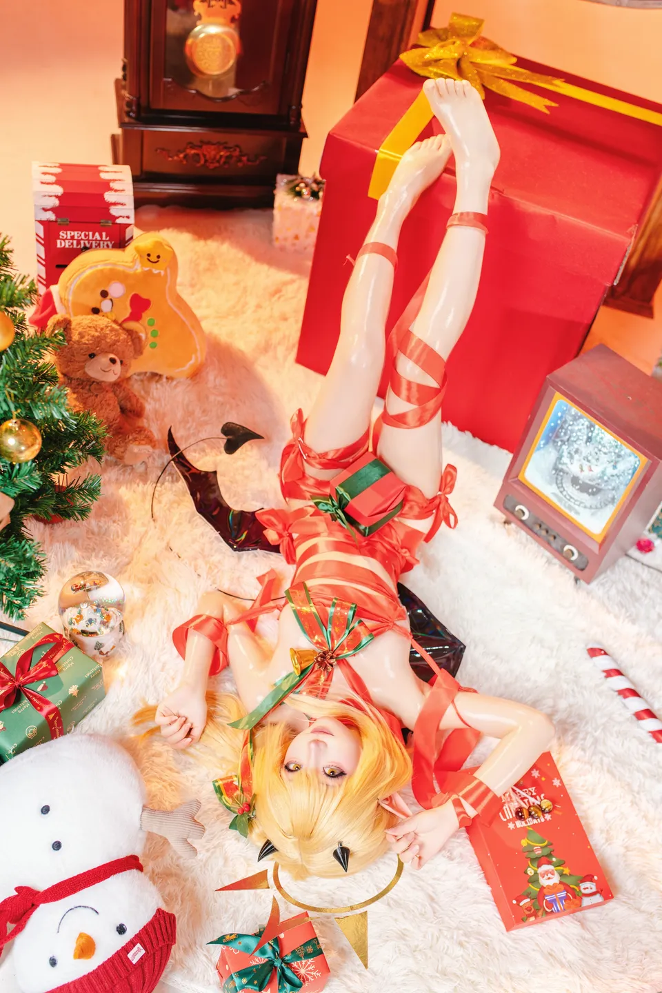 ran3 染三 - No.001 Christmas Ribbon Izumi (85 photos) - Ran3 (ran3) - Photo 3 of 85
