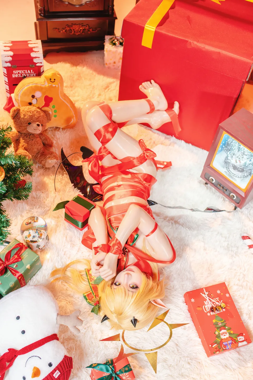 ran3 染三 - No.001 Christmas Ribbon Izumi (85 photos) - Ran3 (ran3) - Photo 4 of 85