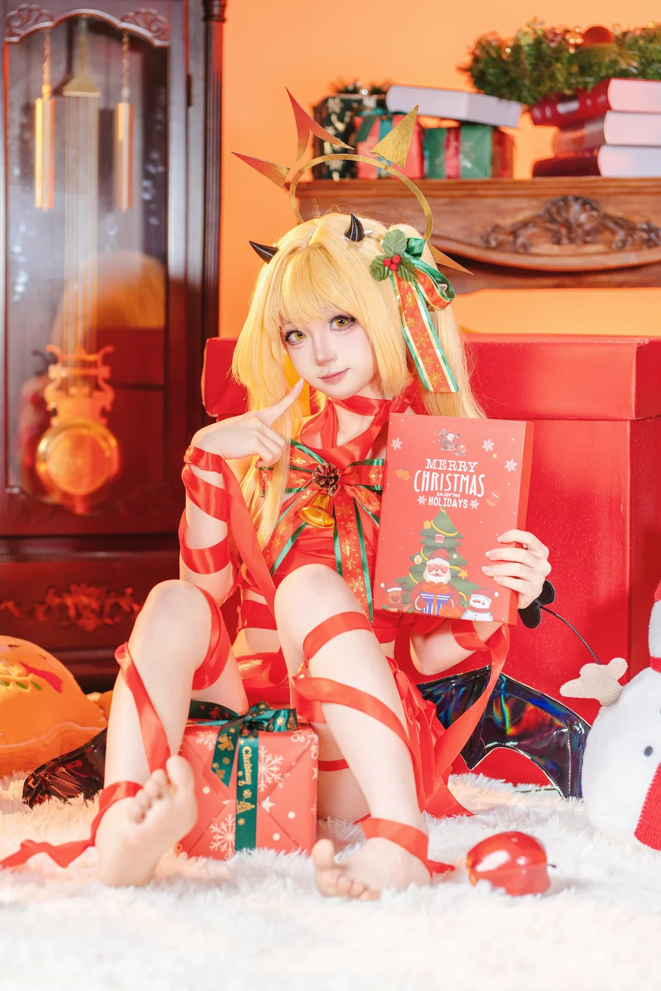ran3 染三 - No.001 Christmas Ribbon Izumi (85 photos) - Ran3 (ran3) - Photo 33 of 85