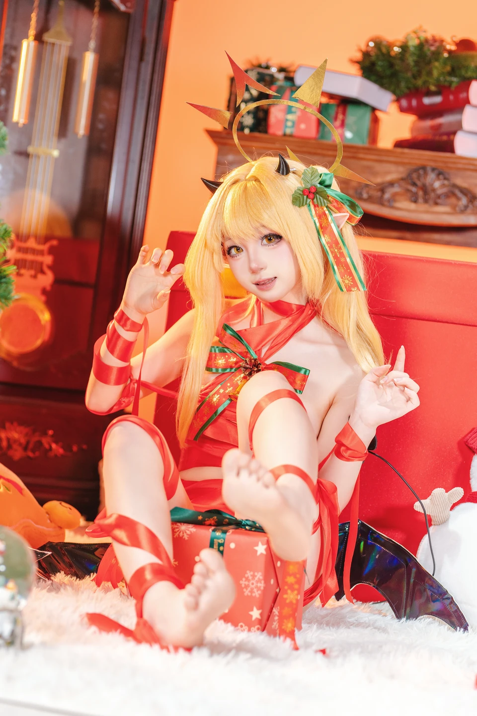 ran3 染三 - No.001 Christmas Ribbon Izumi (85 photos) - Ran3 (ran3) - Photo 38 of 85