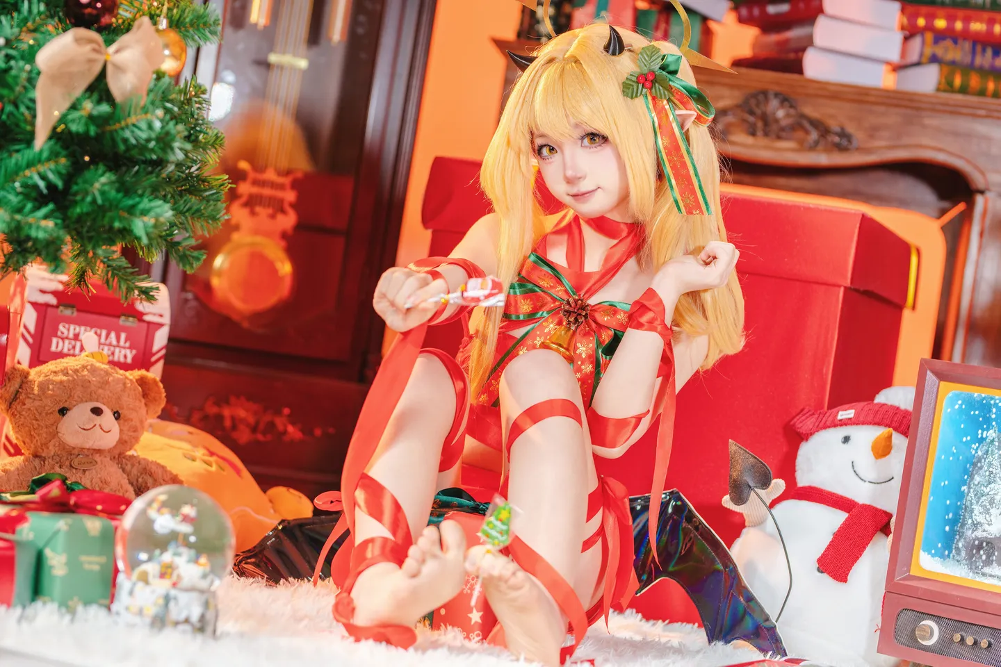 ran3 染三 - No.001 Christmas Ribbon Izumi (85 photos) - Ran3 (ran3) - Photo 39 of 85