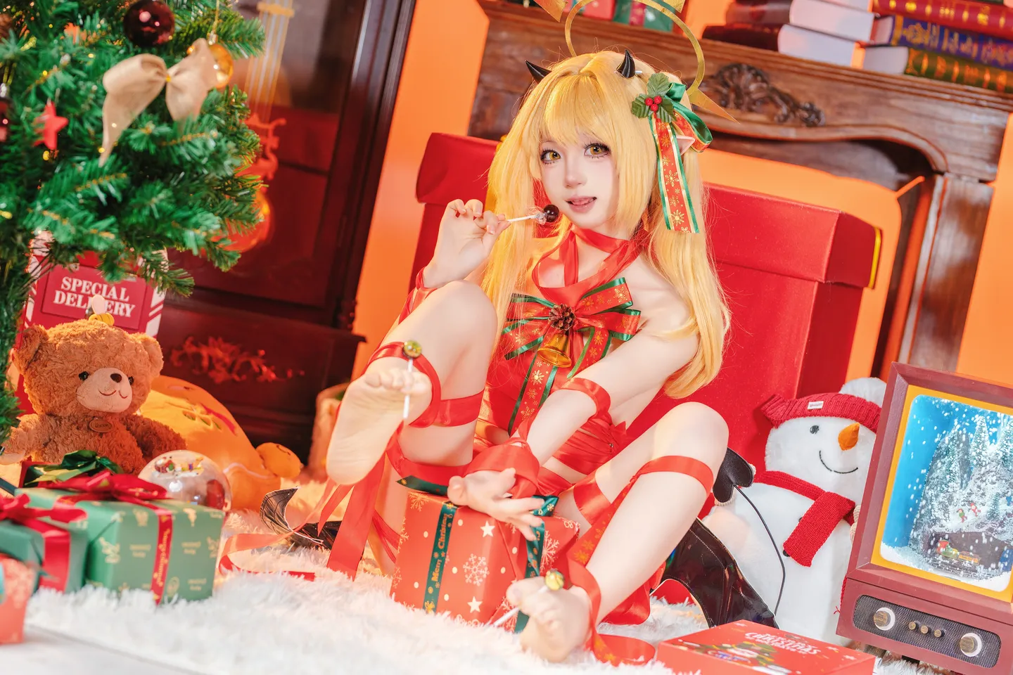 ran3 染三 - No.001 Christmas Ribbon Izumi (85 photos) - Ran3 (ran3) - Photo 41 of 85