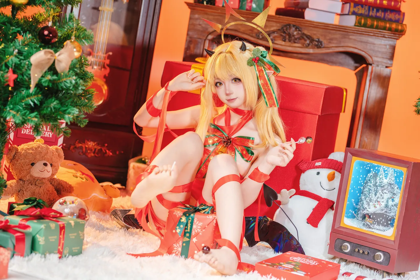 ran3 染三 - No.001 Christmas Ribbon Izumi (85 photos) - Ran3 (ran3) - Photo 43 of 85