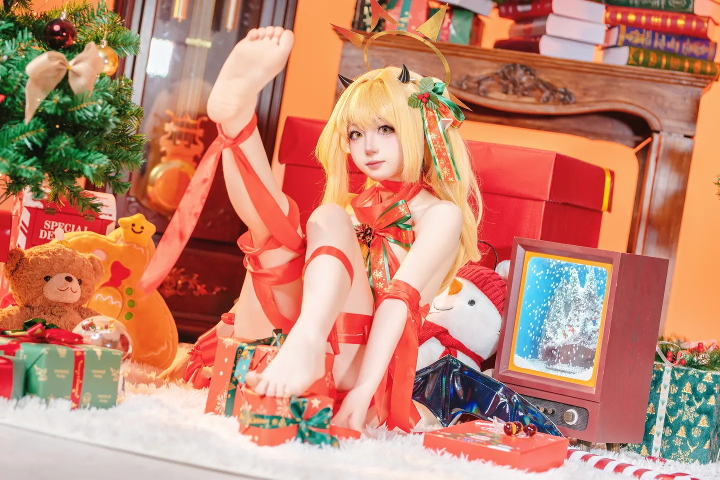 ran3 染三 - No.001 Christmas Ribbon Izumi (85 photos) - Ran3 (ran3) - Photo 51 of 85