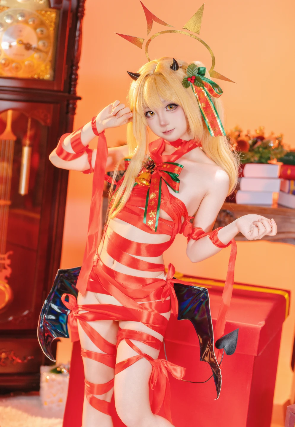 ran3 染三 - No.001 Christmas Ribbon Izumi (85 photos) - Ran3 (ran3) - Photo 54 of 85