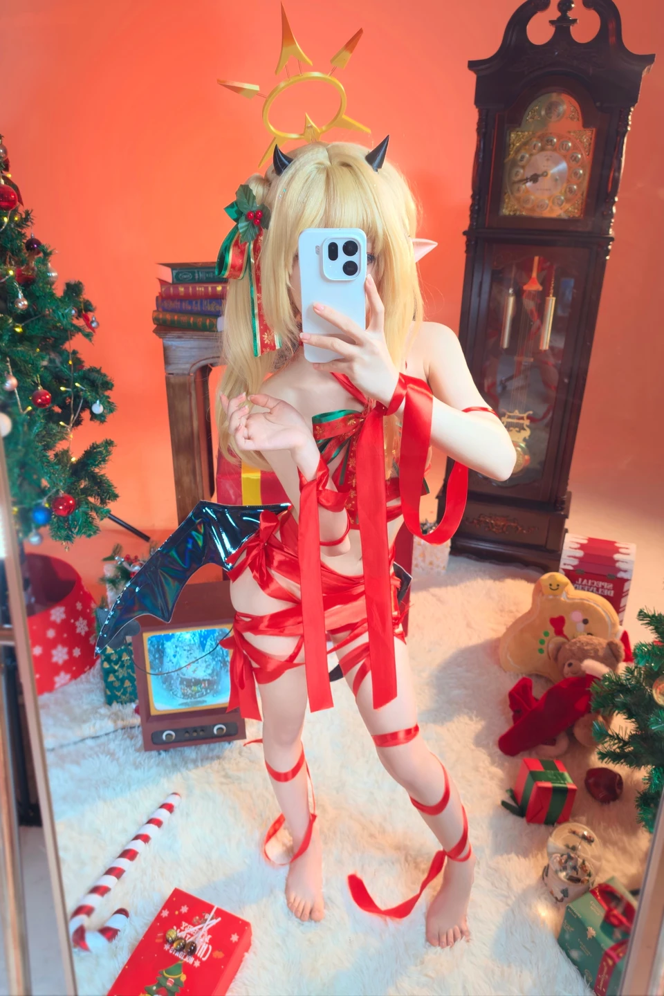 ran3 染三 - No.001 Christmas Ribbon Izumi (85 photos) - Ran3 (ran3) - Photo 58 of 85