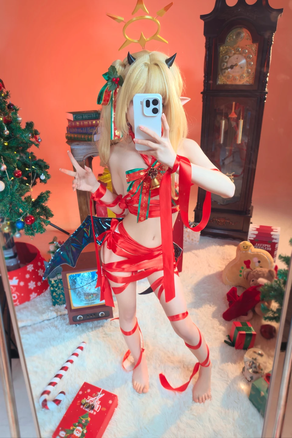 ran3 染三 - No.001 Christmas Ribbon Izumi (85 photos) - Ran3 (ran3) - Photo 61 of 85