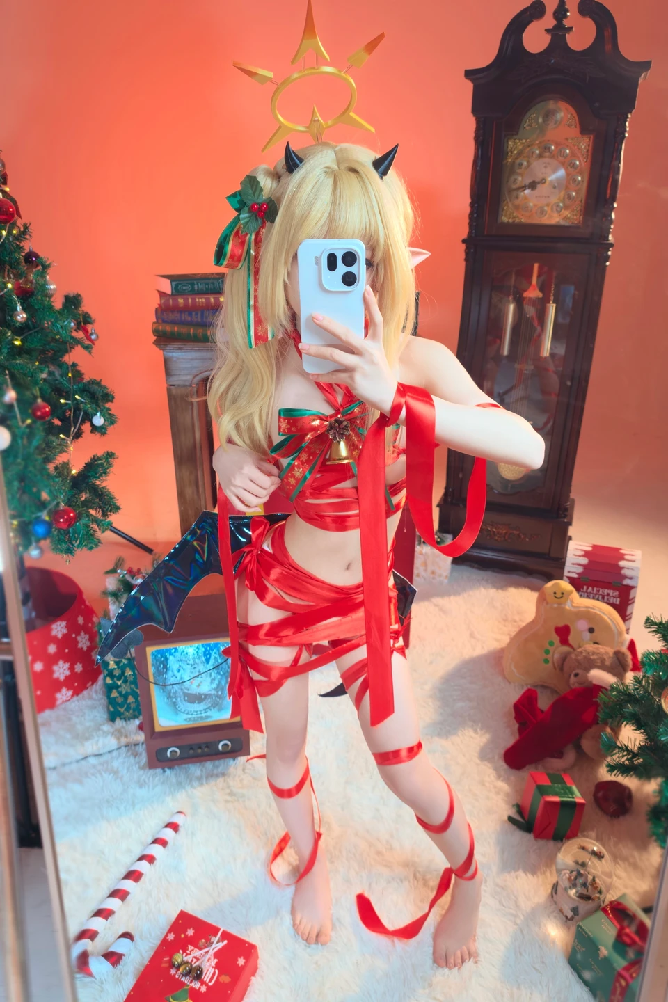 ran3 染三 - No.001 Christmas Ribbon Izumi (85 photos) - Ran3 (ran3) - Photo 62 of 85