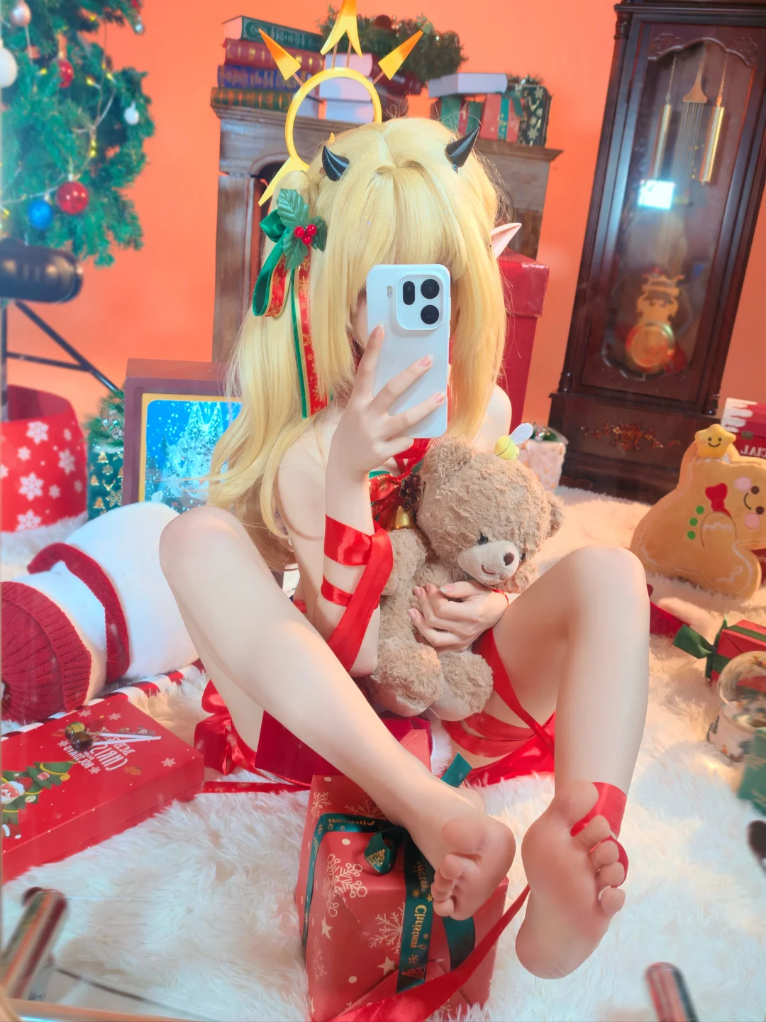 ran3 染三 - No.001 Christmas Ribbon Izumi (85 photos) - Ran3 (ran3) - Photo 76 of 85