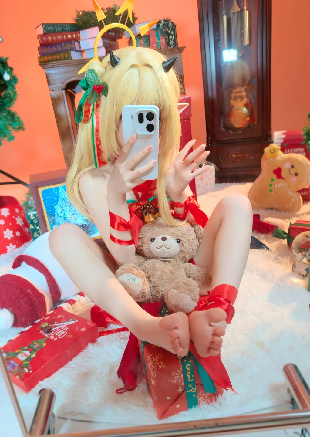 ran3 染三 - No.001 Christmas Ribbon Izumi (85 photos) - Ran3 (ran3) - Photo 77 of 85