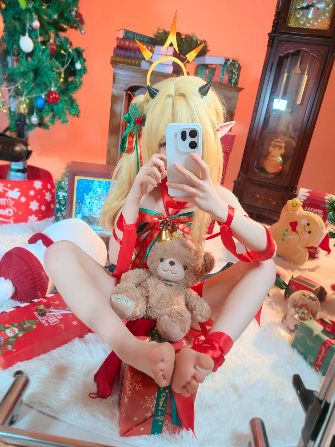 ran3 染三 - No.001 Christmas Ribbon Izumi (85 photos) - Ran3 (ran3) - Photo 78 of 85