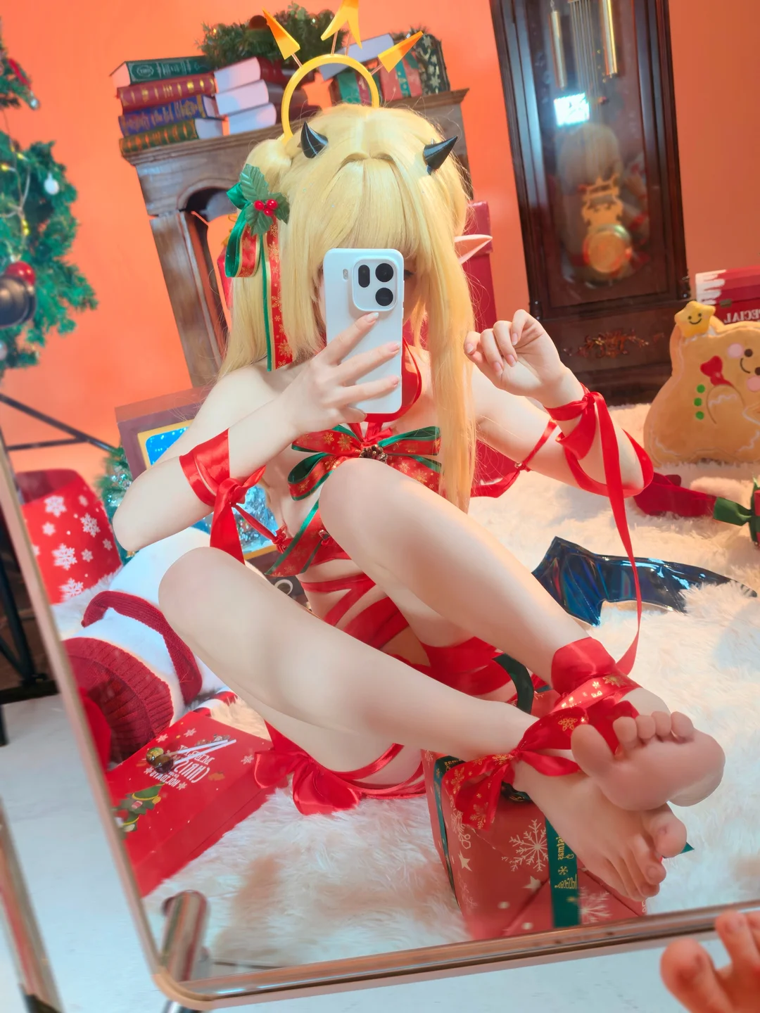 ran3 染三 - No.001 Christmas Ribbon Izumi (85 photos) - Ran3 (ran3) - Photo 82 of 85