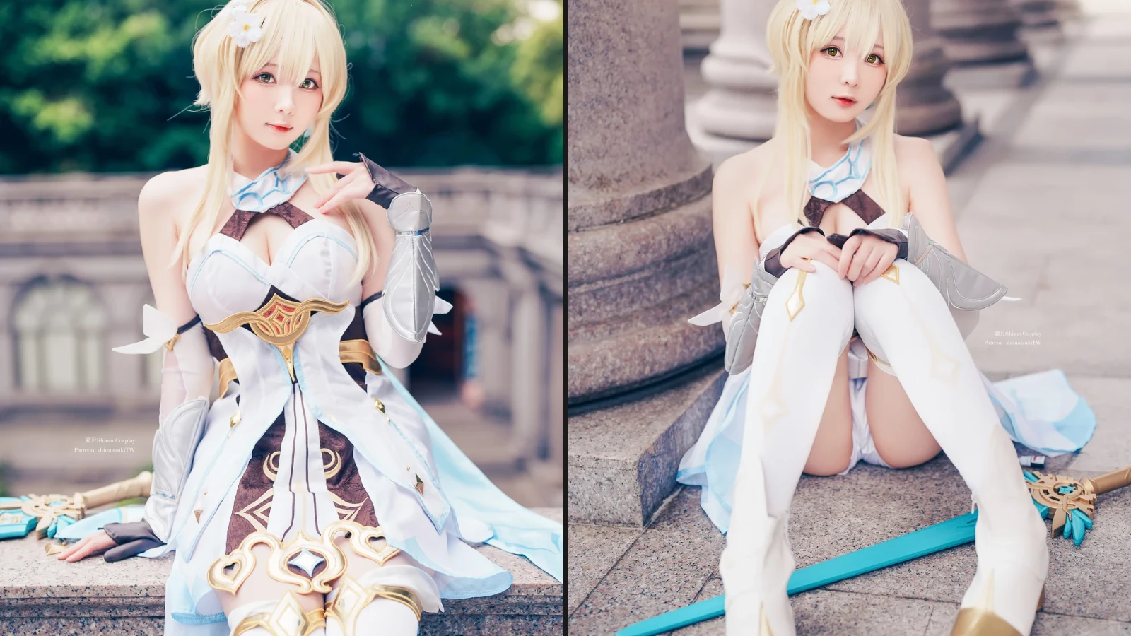 Coser@霜月shimo - No.163 Lumine Genshin (18 photos)