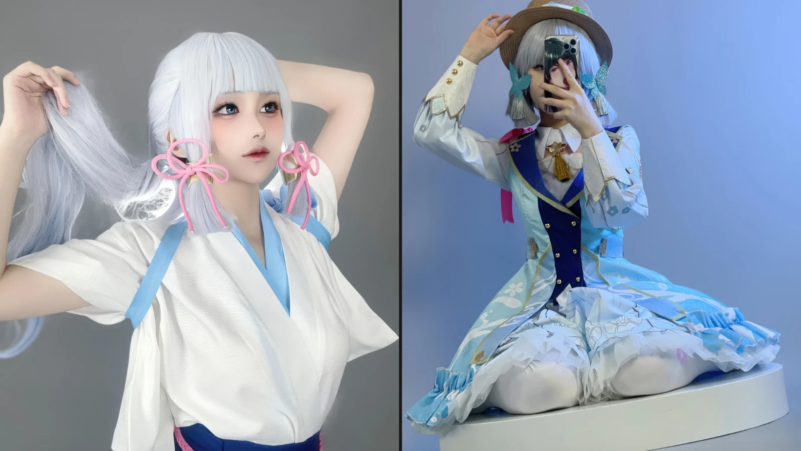 Coser@幼愛Youmeko - No.033 原神 神里绫华 (47 photos)