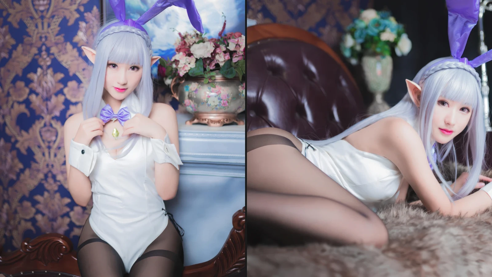Coser@羽生三未 从零开始的异世界生活 艾米莉亚兔女郎 (22 photos)