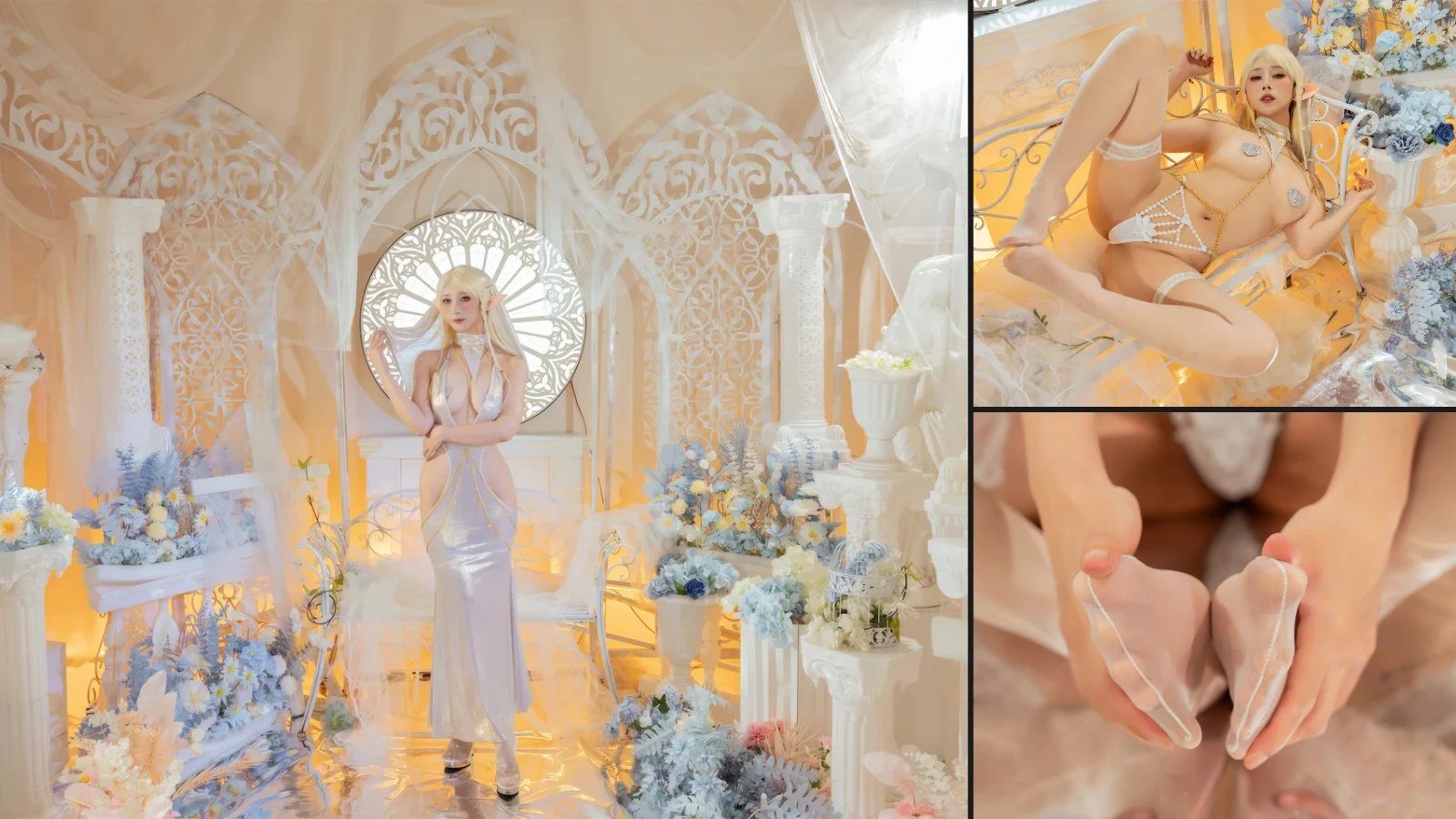 Coser@云溪溪 - &奶桃桃 光之语 (80 photos + 1 videos)