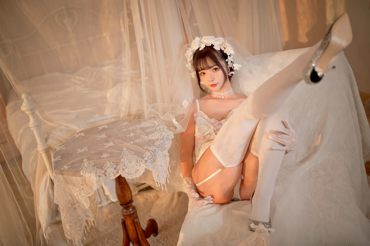 yuuhui – NO.004 Pure White Bride (60 photos) - Yuuhuiyu Hui (yuuhui玉汇) - Photo 12 of 60