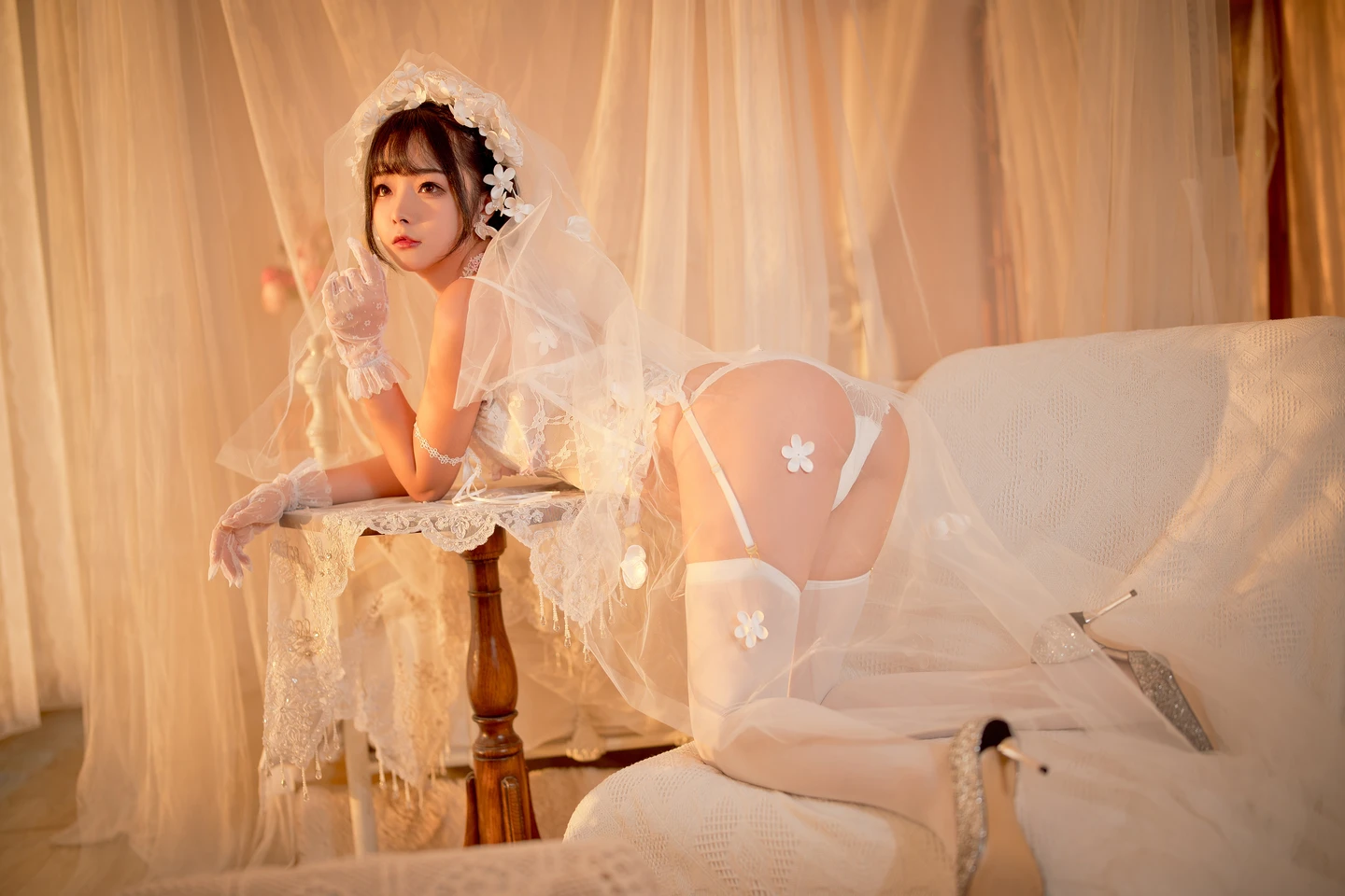 yuuhui – NO.004 Pure White Bride (60 photos) - Yuuhuiyu Hui (yuuhui玉汇) - Photo 17 of 60
