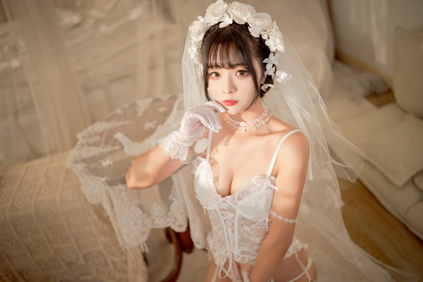 yuuhui – NO.004 Pure White Bride (60 photos) - Yuuhuiyu Hui (yuuhui玉汇) - Photo 51 of 60