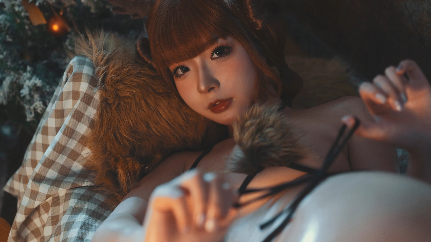 yuuhui玉汇 – NO.011 Christmas Reindeer Beast Ears (110 photos) - Yuuhuiyu Hui (yuuhui玉汇) - Photo 24 of 110